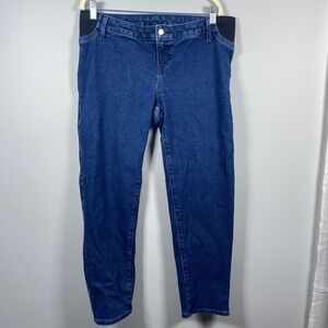 Isabel by Ingrid & Isabel Maternity Jeans 8 Blue 80's Slim‎ Elastic Side Panel